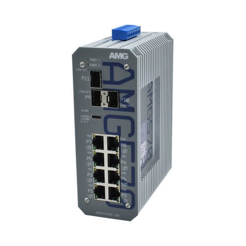Commutateur Ethernet administrable - AMG570-8G-3S  - AMG Systems - 11 ports / Gigabit Ethernet / de niveau 3