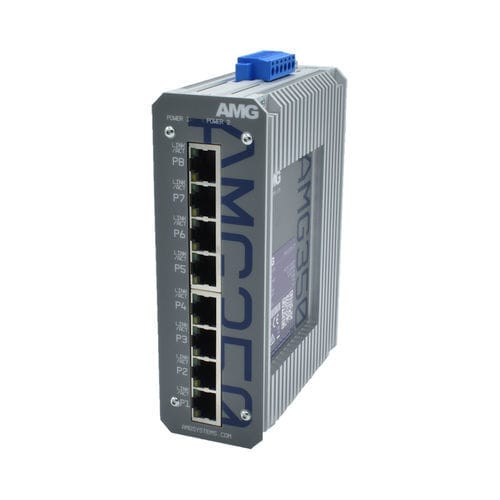 Commutateur Ethernet non administrable - AMG350-8G - AMG Systems - 8 ports / sur rail DIN / mural