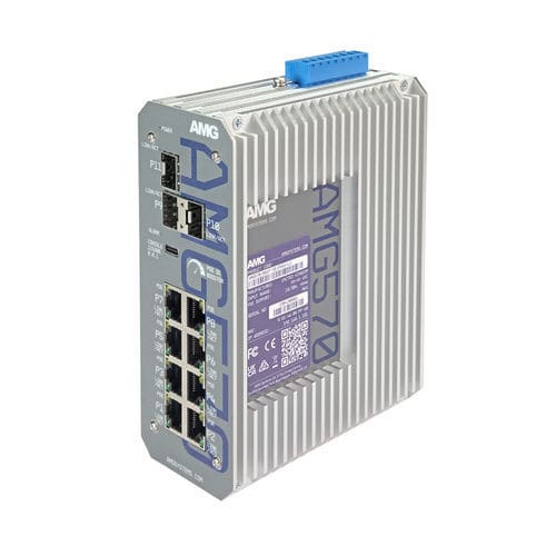 Commutateur Ethernet administrable - AMG570-8GAT-3S-P240-LV - AMG Systems - 11 ports / Gigabit Ethernet / de niveau 3