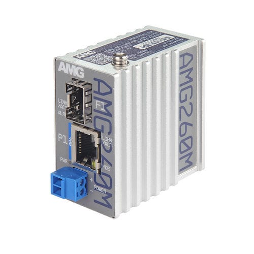 Convertisseur média - AMG260M-1FBT-1S-P90 - AMG Systems - Ethernet / sur rail DIN / compact