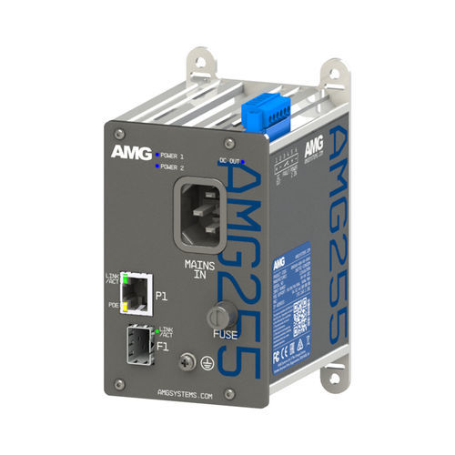 Convertisseur média - AMG255-1GAT-1S-P30 - AMG Systems - Ethernet / Gigabit Ethernet / sur rail DIN