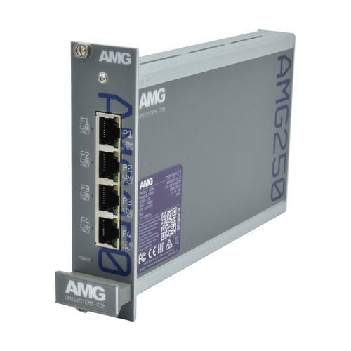 Convertisseur média - AMG250R-4F-4S - AMG Systems - Ethernet / Gigabit Ethernet / sur rack