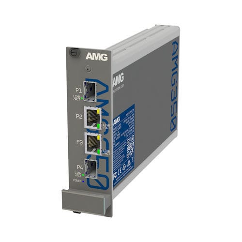 Commutateur Ethernet non administrable - AMG350R-2G-2S - AMG Systems - 4 ports / Gigabit Ethernet / sur rack