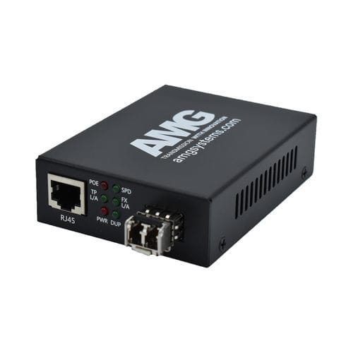Convertisseur média - AMG210M-1GAT-1SM2-P30 - AMG Systems - Ethernet média / Gigabit Ethernet / compact