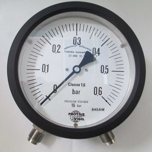Manomètre différentiel - M2 series - PROTAIS-VIGIL  HYDROPNEU TECHNOLOGIC - à cadran / en laiton / pour gaz