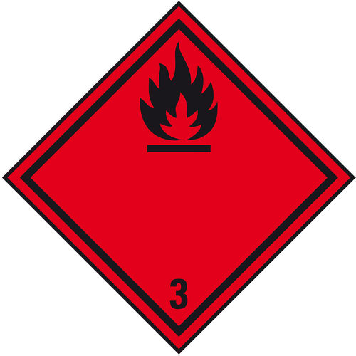 Étiquette de sécurité - 70076 - Kroschke sign-international GmbH - autocollante / pour liquide inflammable / industrielle