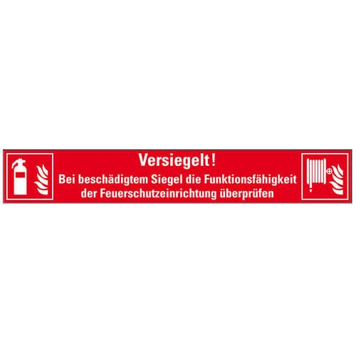 Sceau de sécurité autocollant - 24416 - Kroschke sign-international GmbH - en papier / pour protection incendie