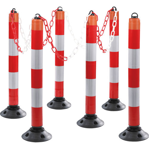 Poteau de balisage de sécurité - 464650 - Kroschke sign-international GmbH - à chaînes
