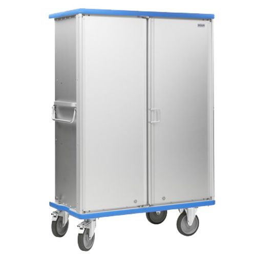 Armoire de stockage - H01A33 - Recycleoffice - à roulettes / à portes battantes / double porte