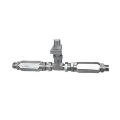 Clapet anti-retour à soupape - DP-F-003-0000 series  - Dosier- und Prüftechnik GmbH - DIN / pour applications industrielles / d'arrêt