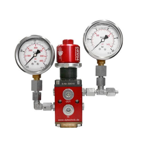 Vanne de pression - DRV04 - Dosier- und Prüftechnik GmbH - manuelle / à commande assistée / de réglage
