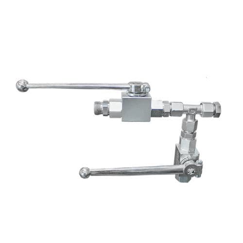 Vanne d'arrêt - DP-D-003-000002 - Dosier- und Prüftechnik GmbH - à boisseau sphérique / manuelle / pour huile
