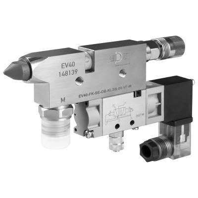 Vanne d'extrusion - EV40 - Dosier- und Prüftechnik GmbH - électropneumatique / en inox / en laiton