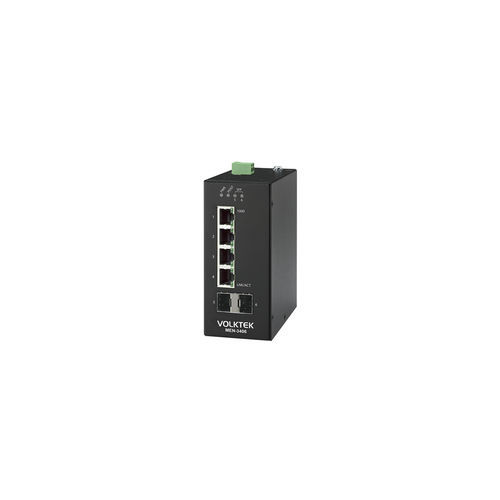 Commutateur Ethernet administrable - MEN-3406 - Volktek - 4 ports / LAN / sur rail DIN