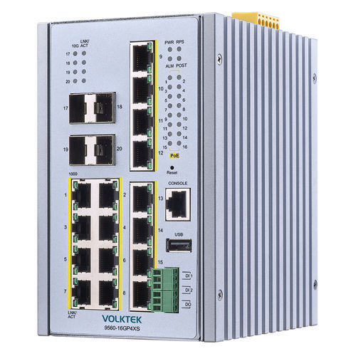 Commutateur Ethernet administrable - 9560-16GP4XS - Volktek - 20 ports / de niveau 2 / Gigabit Ethernet