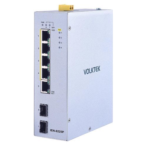 Commutateur Ethernet non administrable - IEN-8225P-24V - Volktek - 6 ports / ProfiNet / EtherNet/IP