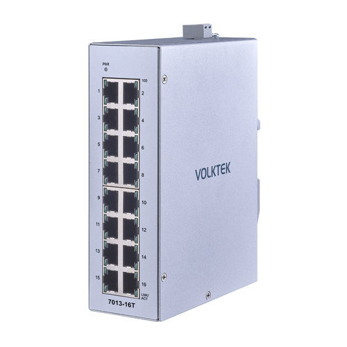 Commutateur Ethernet non administrable - 7013-16T-I - Volktek - 16 ports / ProfiNet / sur rail DIN