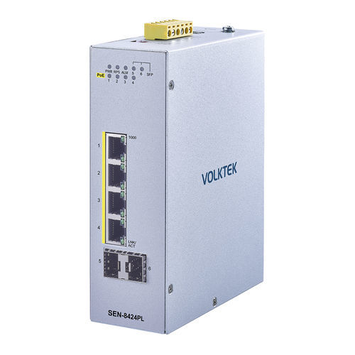 Module commutateur Ethernet administrable - SEN-8424PL - Volktek - 4 ports / 2 ports / Gigabit Ethernet