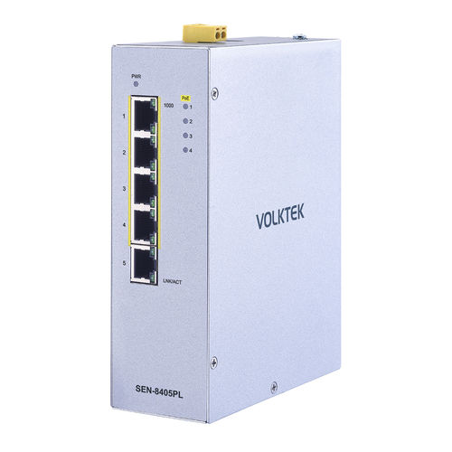 Commutateur Ethernet administrable - SEN-8405PL-24V - Volktek - intelligent / 5 ports / de niveau 2