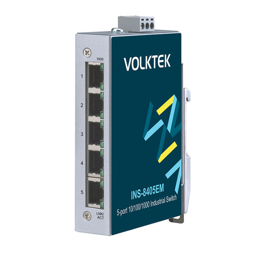 Commutateur Ethernet non administrable - INS-8405EM - Volktek - 5 ports / Gigabit Ethernet / ProfiNet