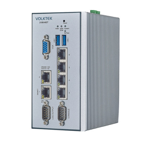 Firewall industriel - 3100-6GT-I - Volktek - sur rail DIN