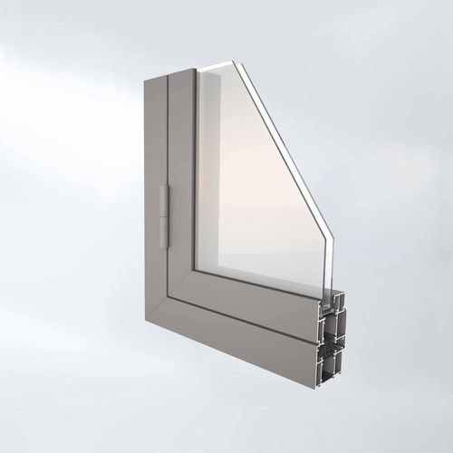 Profilé en aluminium - W-50 - Alufar LLC - rectangulaire / de cadre / pour fenêtre