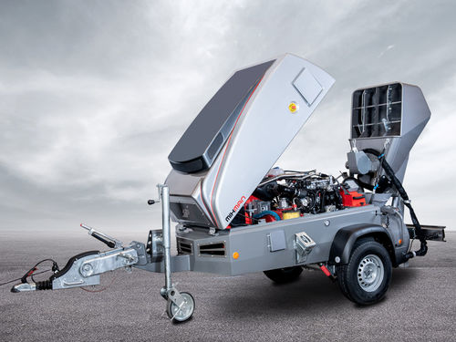 Transporteur de chapes sur semi-remorque - MIXMAN D4BS NEO - GB Machines - diesel