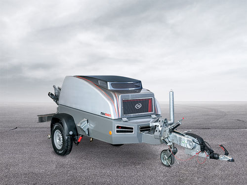 Transporteur de chapes sur semi-remorque - MIXMAN D5 HURRICAN - GB Machines - diesel