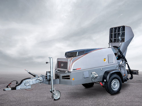 Transporteur de chapes sur semi-remorque - MIXMAN D5B HURRICAN - GB Machines - diesel