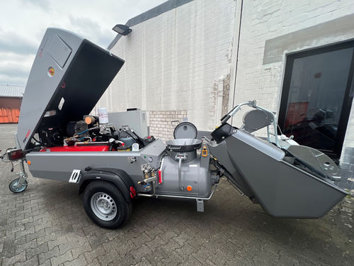 Transporteur de chapes sur semi-remorque - MIXMAN E3 - GB Machines - électrique