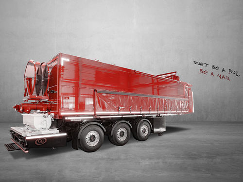 Transporteur de chapes sur semi-remorque - MOBILEMAN D3L - GB Machines - diesel