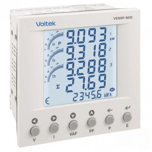 Appareil de mesure de puissance multifonction - VE96P - Voltek Energy Limited - numérique / encastrable / monophasé