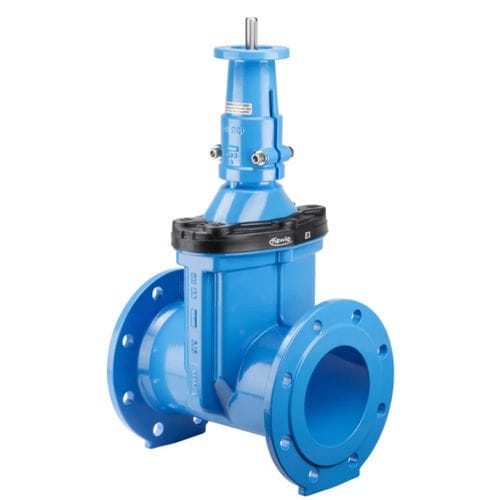 Vanne à opercule - 4700ELE3 - Hawle - électrique / pour l'eau / à bride
