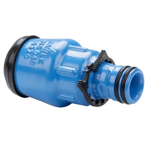Adaptateur hydraulique pour tuyaux - 6160 - Hawle - en polypropylène / en inox / en laiton