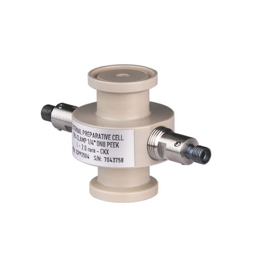 Cuve à circulation pour liquide - TC series - ECOM - UV-Vis / de process / en PEEK