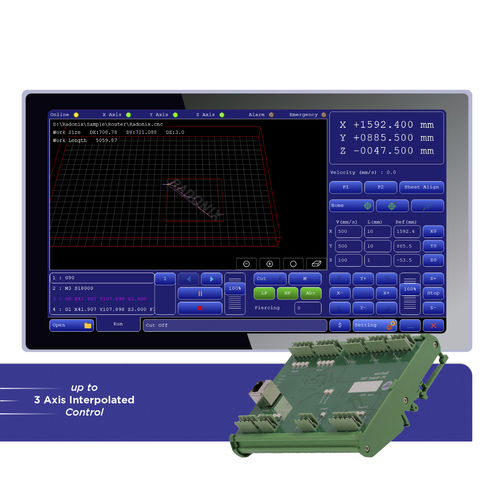 Interface de logiciel CNC - XYZ-WaterJet - Radonix Technology - 3 axes / pour machine de découpe