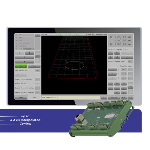 Interface de logiciel CNC - XYZ Pipe Cutter - Radonix Technology - 3 axes / avec contrôle hauteur de torche / pour machine de découpe plasma