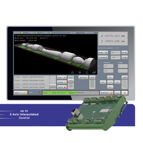 Interface de logiciel CNC - XZ Woodturning - Radonix Technology - 2 axes / pour machine de traitement du bois / pour tour