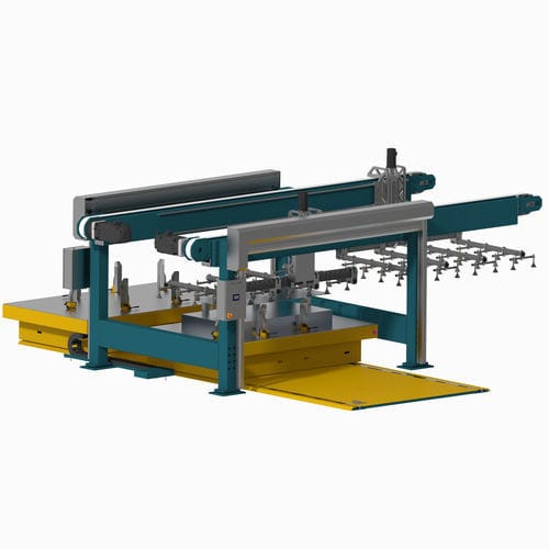 Empileur de flans - DEVELOPPEMENT PROJETS INDUSTRIELS (DPI) - d'empilage / pour pièces / de métaux