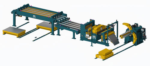 Ligne de découpe transversale à lame rotative - DEVELOPPEMENT PROJETS INDUSTRIELS (DPI) - par guillotine / pour métal / de tôle