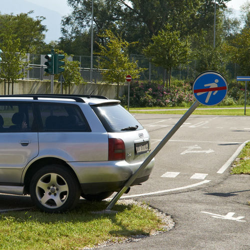 Panneau de signalisation flexible - Augustaflex - Saedi Srl - d'obligation / pour chantier / haute visibilité