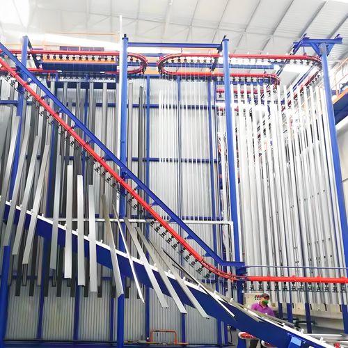 Ligne de poudrage verticale - Xiangyang Jingtu Anti corrosion Materials Co., Ltd - automatique
