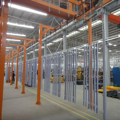 Ligne de poudrage automatique - Xiangyang Jingtu Anti corrosion Materials Co., Ltd - continue