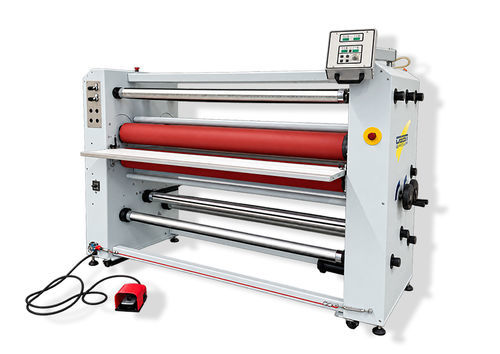 Machine à laminer à chaud - MLC-1600 - Crest Dutch Machinery - à grand nip / avec enrouleur / pour panneaux