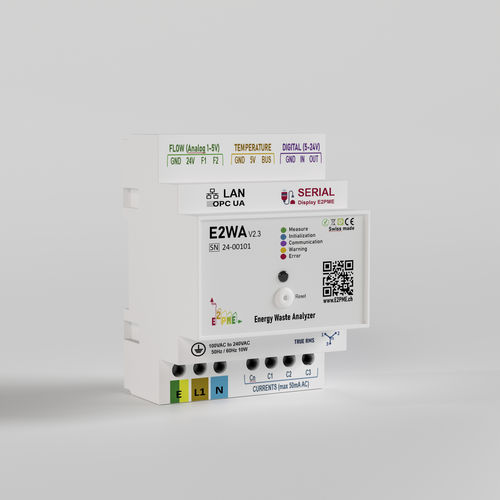 Enregistreur de données multifonction - E2WA - E2PME - de tension / de consommation d'énergie / de débit