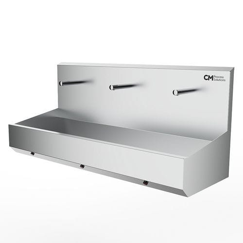 Évier pour l'industrie agroalimentaire - CM Process Solutions LLC - de lavage des mains / en inox / hygiénique