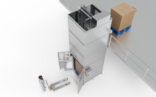 Monte charge électrique - CM Process Solutions LLC - pour l'industrie agroalimentaire / pour entrepôt / à plateforme