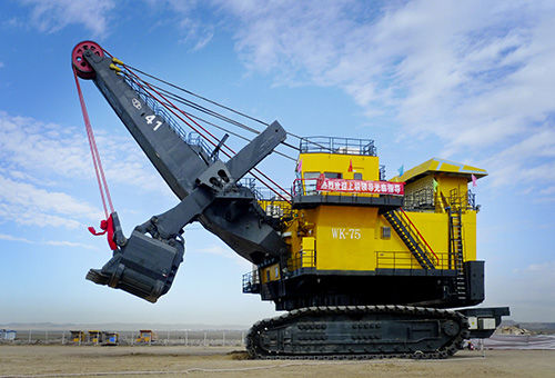 Pelle frontale à câble sur chenilles - WK-75 - TAIYUAN HEAVY INDUSTRY CO.,LTD - pour mine