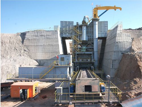 Unité de concassage primaire - TAIYUAN HEAVY INDUSTRY CO.,LTD - giratoire / semi-mobile