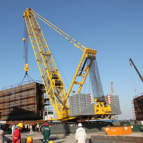 Grue sur chenilles - TZC series - TAIYUAN HEAVY INDUSTRY CO.,LTD - treillis / pour applications marines / pour chantier